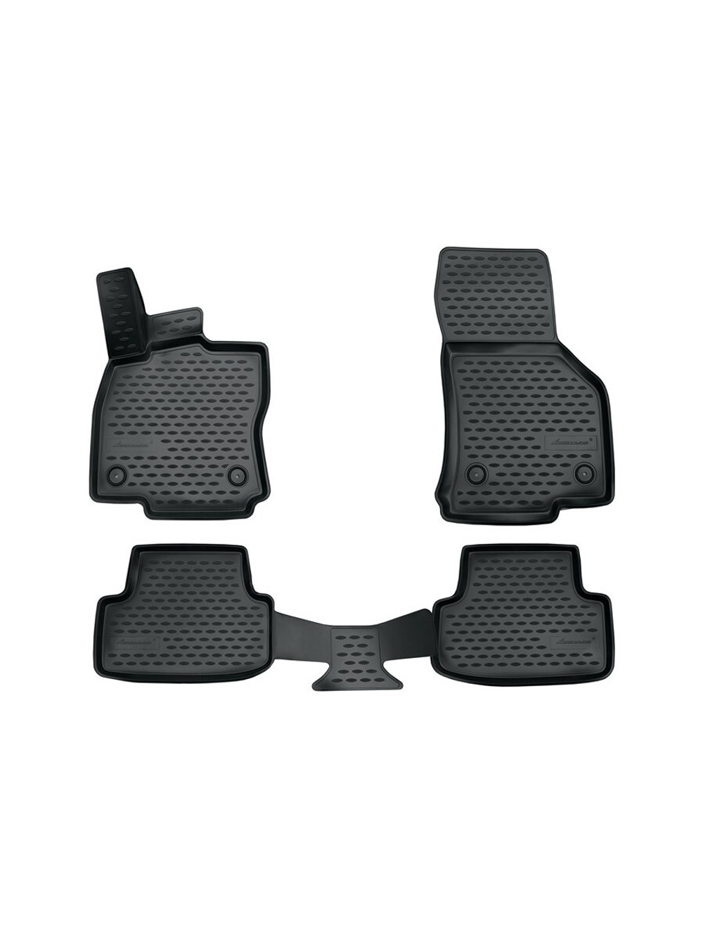 Коврики в салон для VW Golf VII, 2013- 4 шт. (полиуретан, серые) NLC.3D.51.44.211K