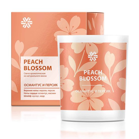 Ароматическая свеча Peach Blossom (Османтус и персик)