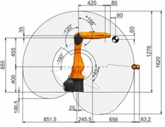 Промышленный робот KUKA KR AGILUS, KR 6 R900 WP