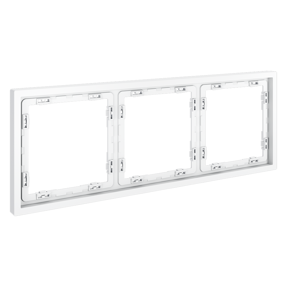 Рамка пластиковая VOLTUM S70 VLS100302 на 3 поста белый матовый