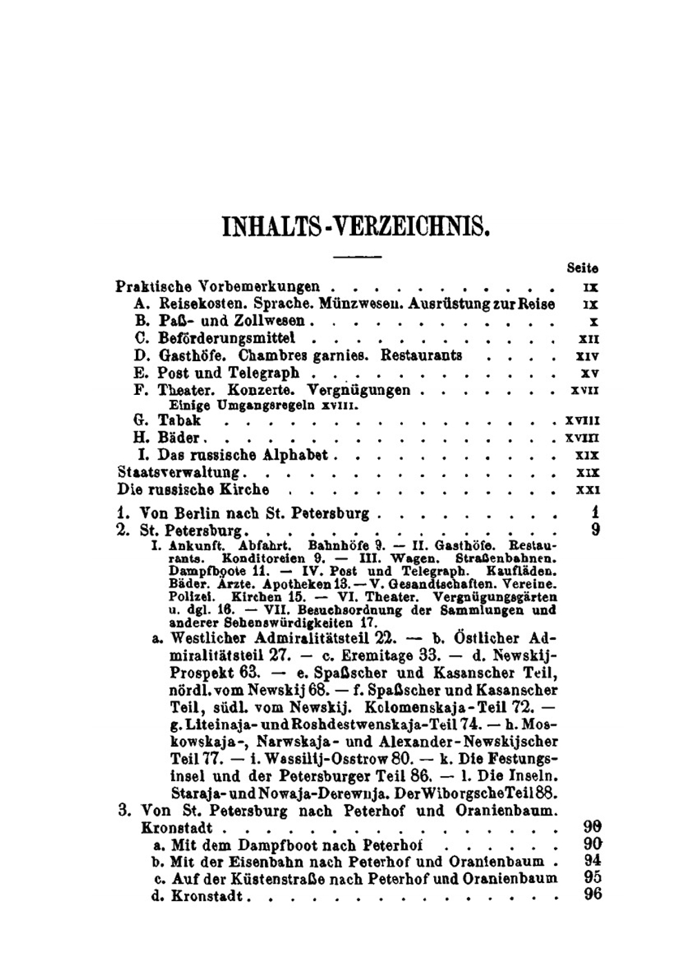 St. Petersburg Und Umgebung. Handbuch Für Reisende | K. Baedeker