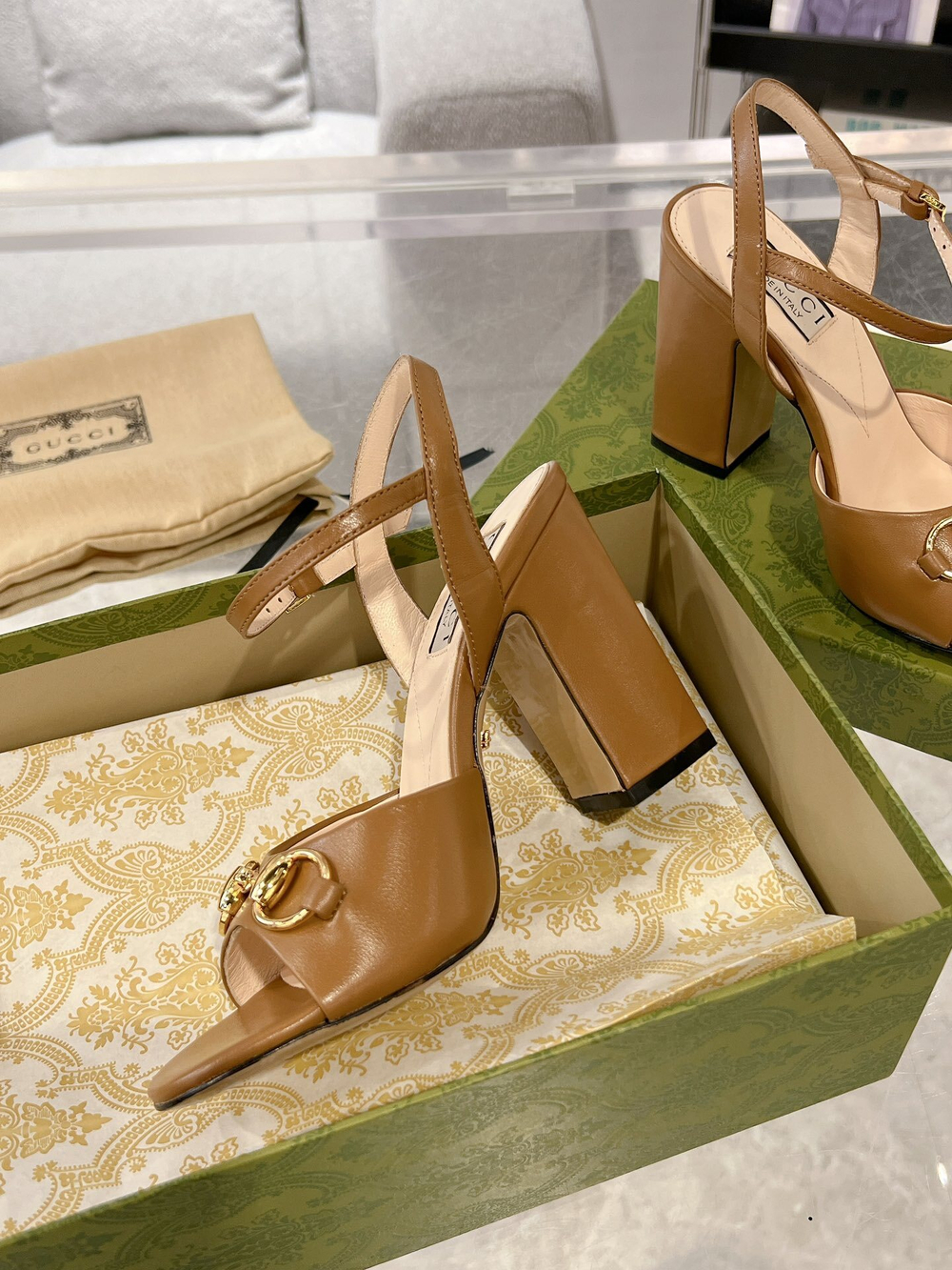 Gucci Horsebit Sandal 9.5 cm
