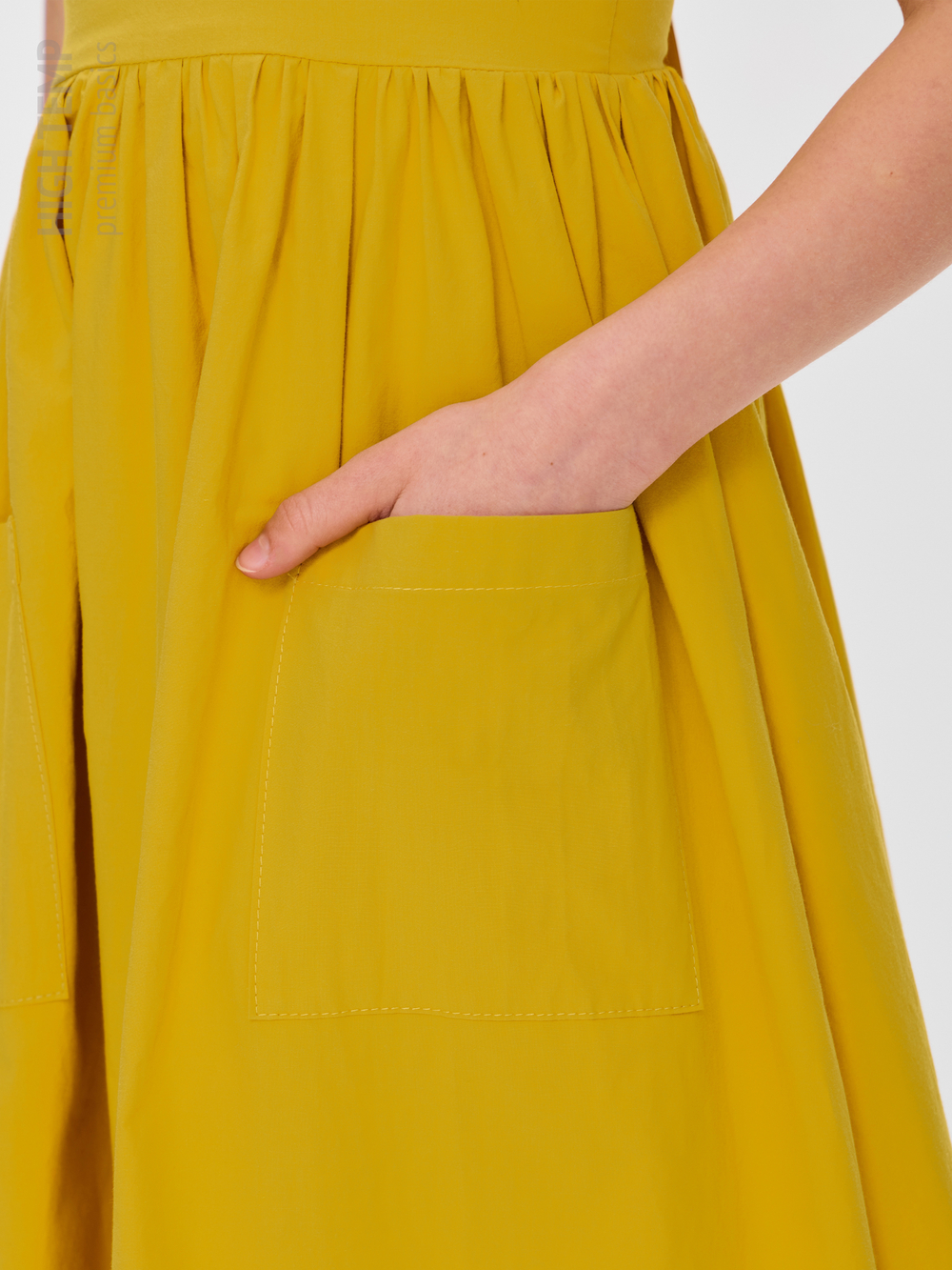 Сарафан из хлопка с бантом на спинке