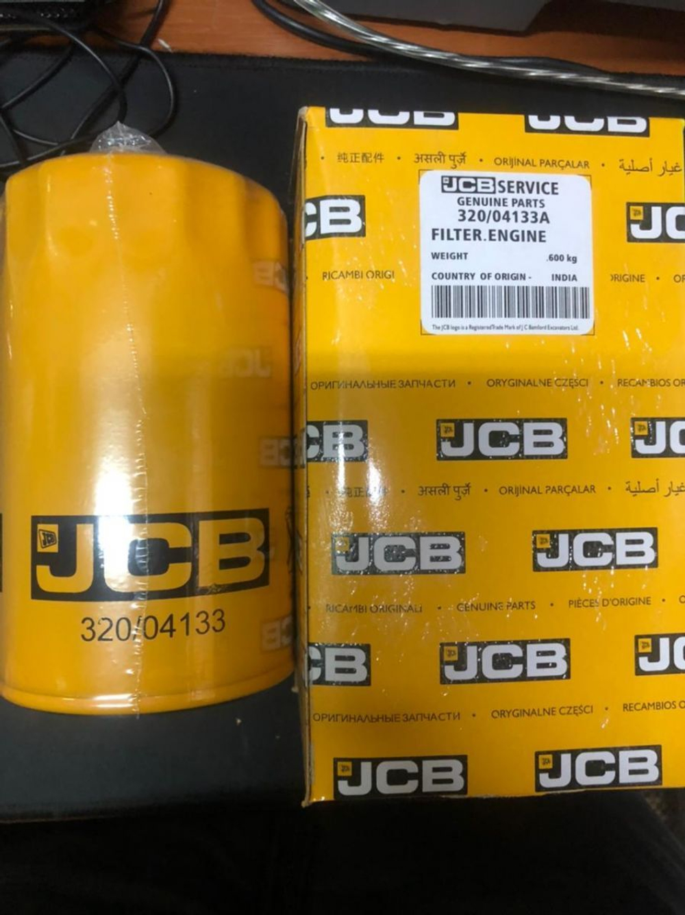 Фильтр масляный JCB 320/04133, W950/38, P502465, LF17556, Р502465, C-5106