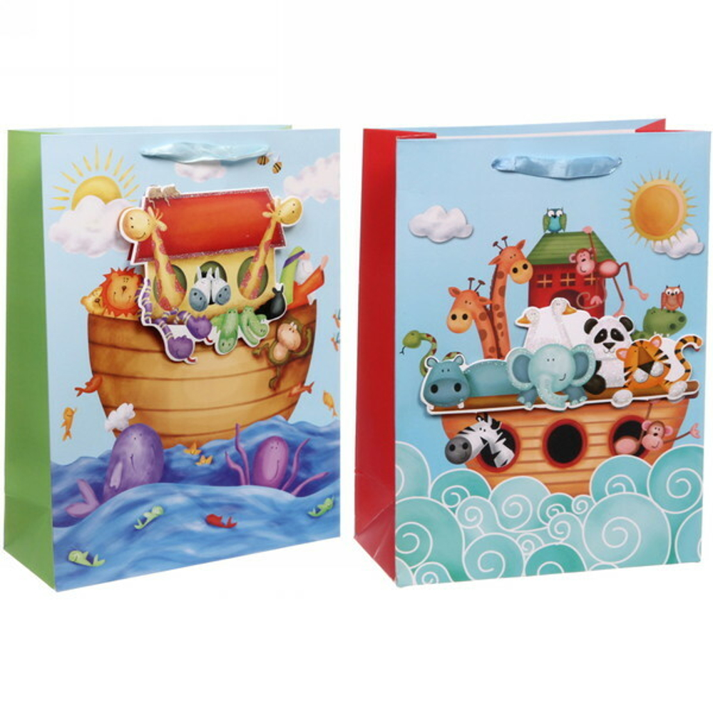 Пакет подарочный «Лодочка» 31х40 см, микс