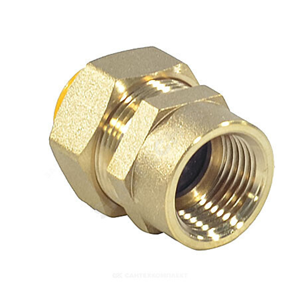 Муфта латунь 15Aх1/2" обжим/ВР для газоснабжения STAHLMANN SSFG1501/2BGZ