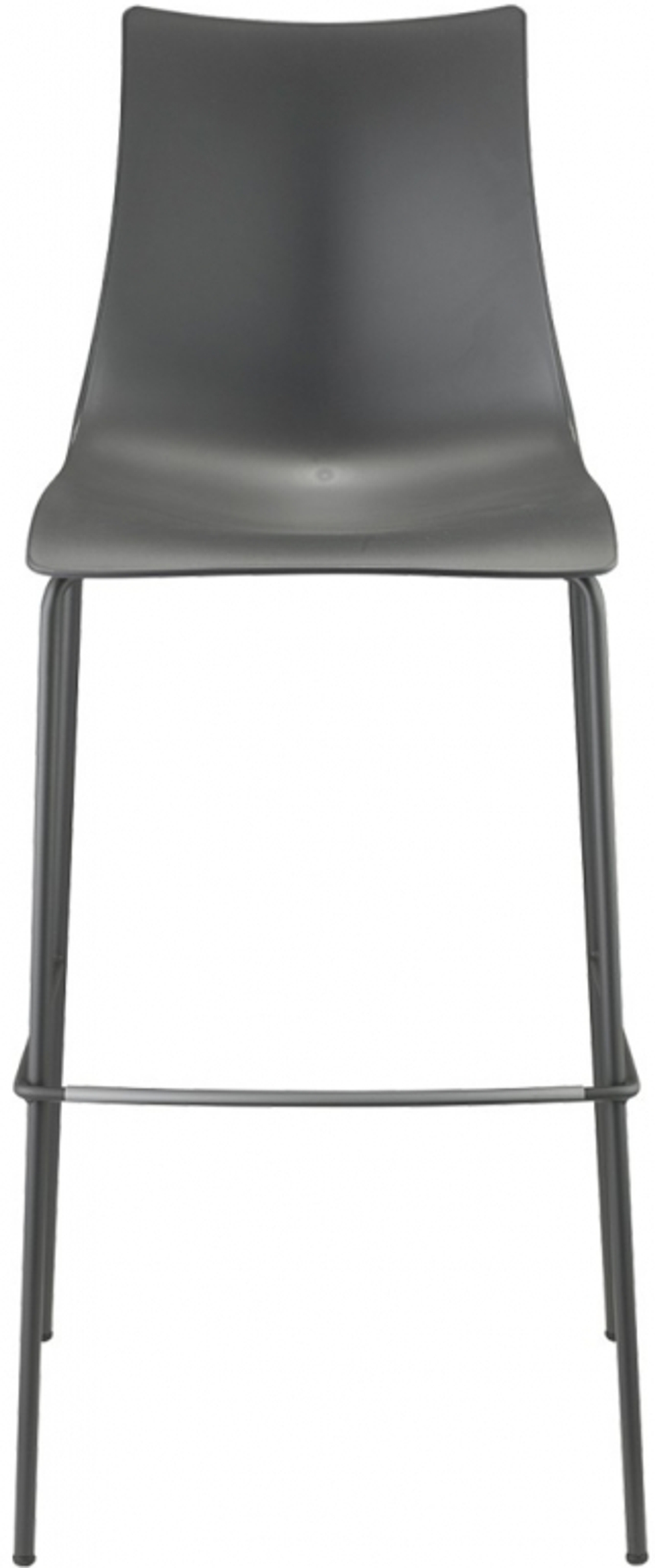 Стул барный пластиковый Scab Design Zebra Technopolymer, антрацит