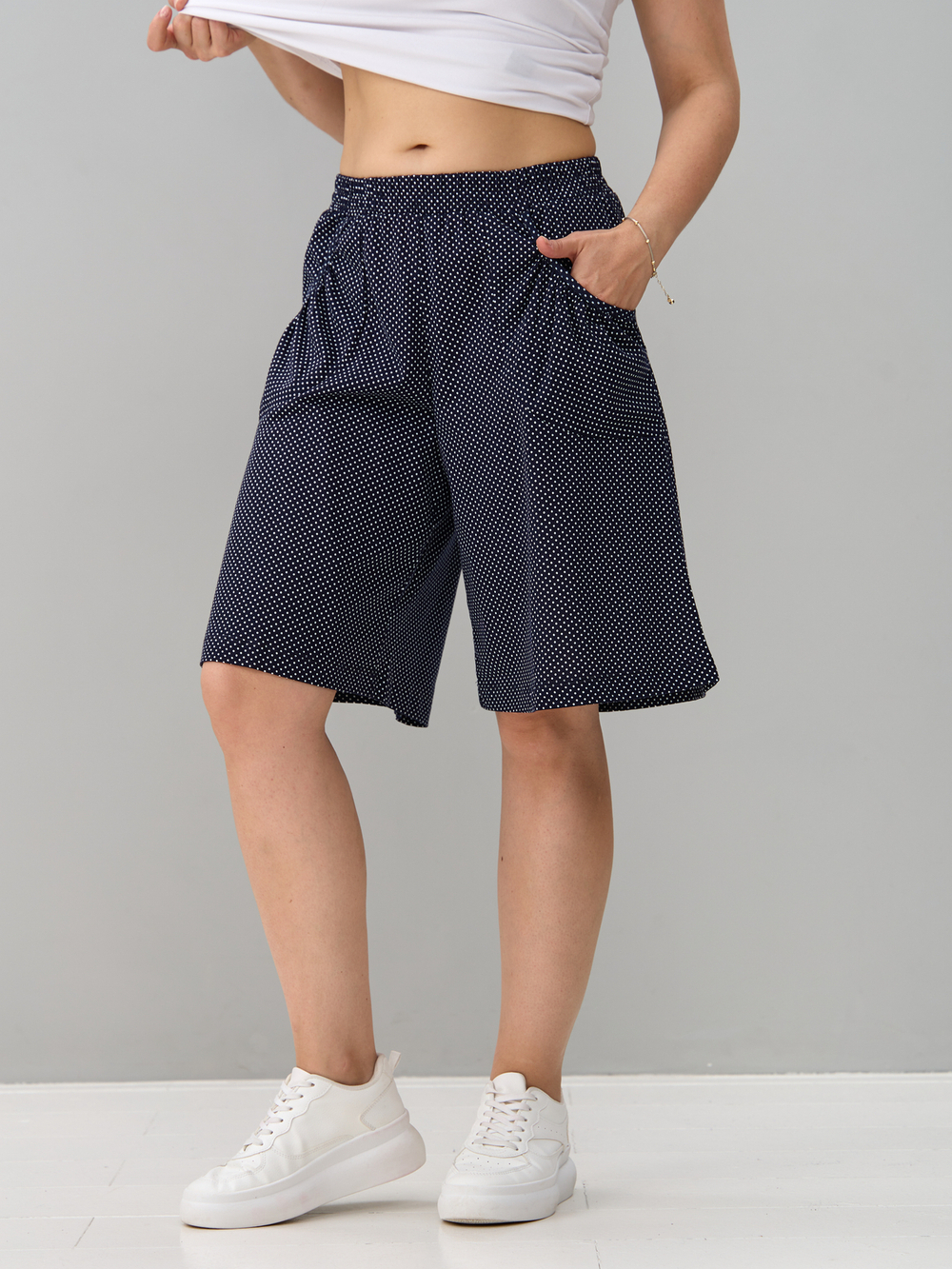 Юбка-шорты Ю-004/горох-мелкий