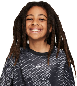 Футболка для мальчика теннисная Nike Kids Dri-Fit Short-Sleeve Top - black/white