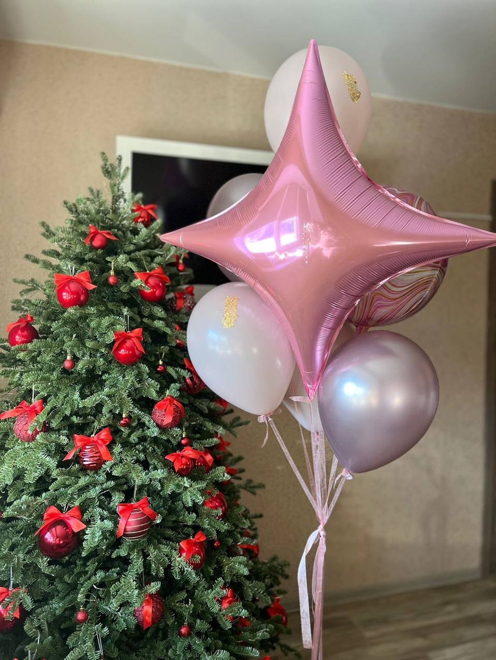 Набор розовых воздушных шаров №2184