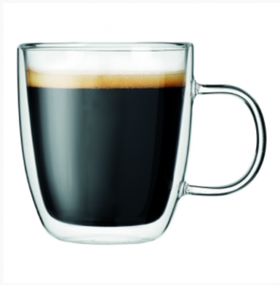 Набор кружек 2шт*310 мл, термостойкое стекло, двойные стенки, P.L.