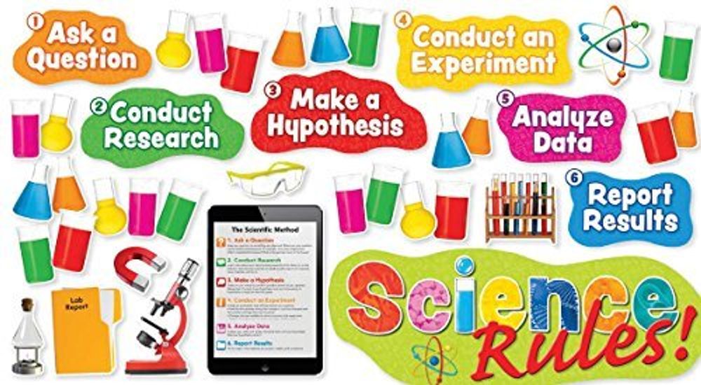 Science Rules! Bullentin Board (51 pieces)