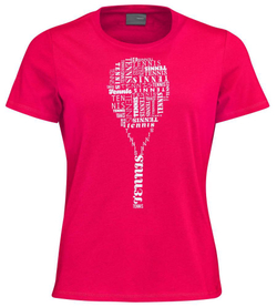 Женская теннисная футболка Head TYPO T-Shirt W - magenta