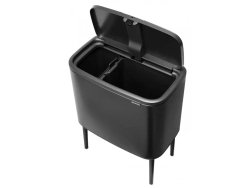 Brabantia Контейнер для мусора Bo Touch 11+23 л темно-серый