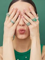 КОЛЬЦО "FALL IN LOVE MINT"