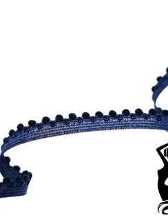 061 59 Резинка ажурная 9 мм, темно-синий 061, Греция