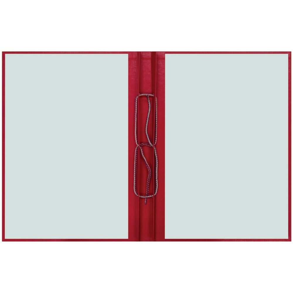 Папка для Выпускной квалификационной работы без бумаги, на тесьме, красная, Спейс