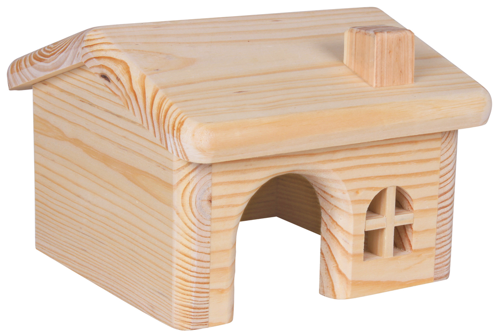 Домик для грызунов Trixie Wooden House S, размер 15х11х15см.