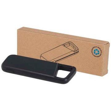 Водонепроницаемый внешний аккумулятор Alkes 5000 мАч 12 Вт из переработанного пластика с карабином