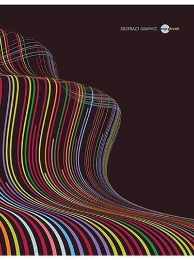 Тетрадь А4 80л. клет. "Цветные волны" (Апплика)