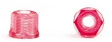 Втулка с шайбой 1,2 ,красная, 100 шт