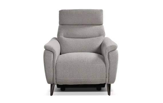 Кресло-реклайнер Level, серое букле