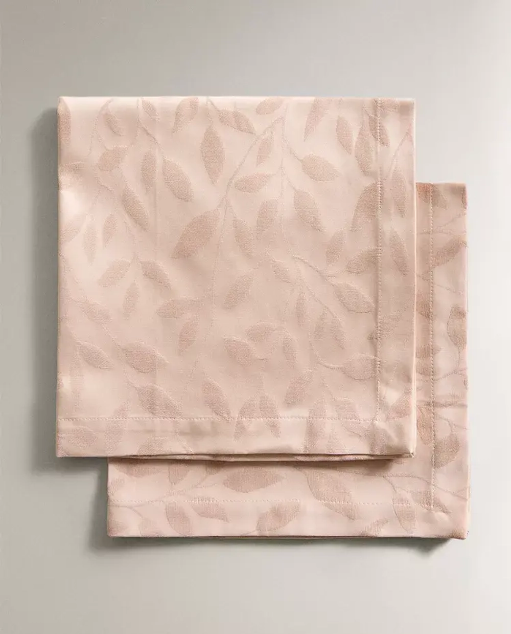 ZARA HOME ЖАККАРДОВАЯ САЛФЕТКА (НАБОР ИЗ 2 ШТ.), РОЗОВЫЙ