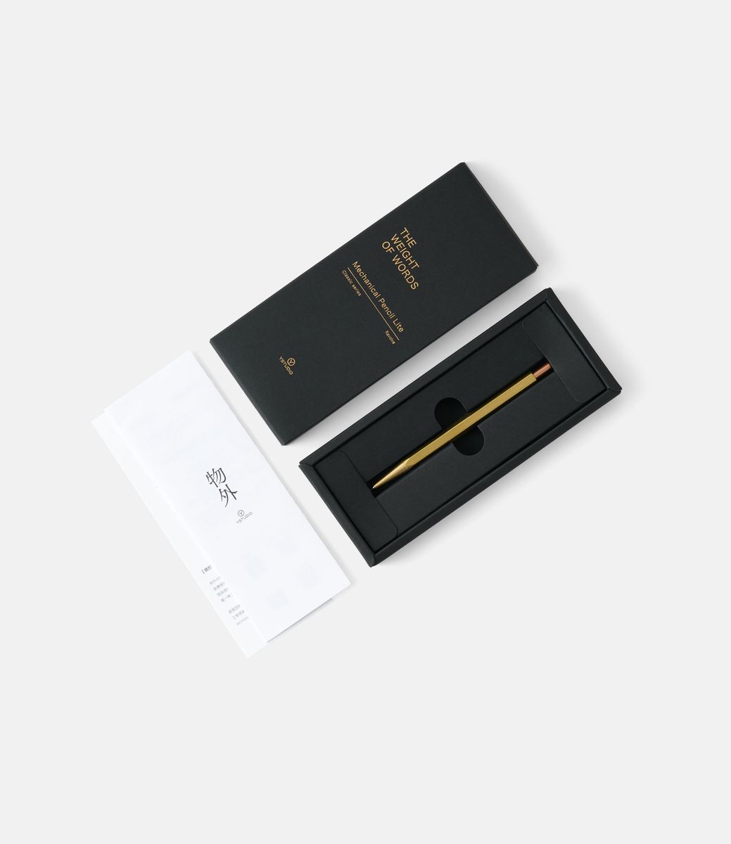 Ystudio Mechanical Pencil Lite Brass — механический карандаш из латуни