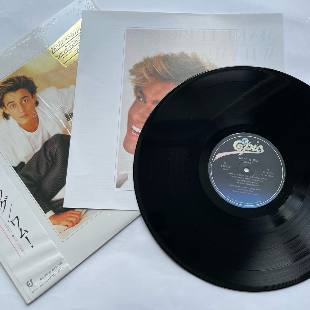 Винтажная виниловая пластинка LP George Michael Wham Make It Big (Япония 1984) (Оби) Careless Whisper