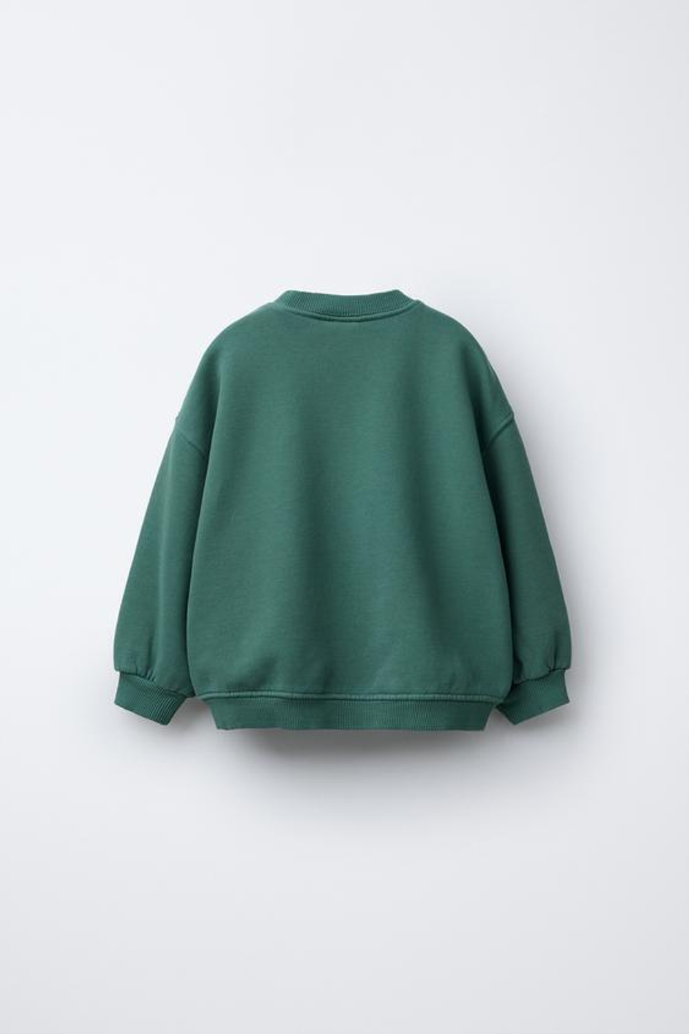 ZARA ТОЛСТОВКА С ПРИНТОМ, ОТТЕНКИ ЗЕЛЕНОГО