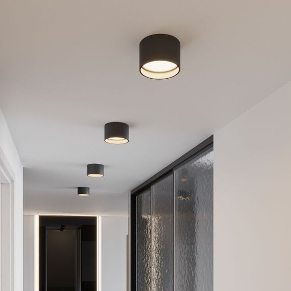 Потолочный светодиодный светильник Elektrostandard Banti 13W 3000K черный 25123/LED a063929