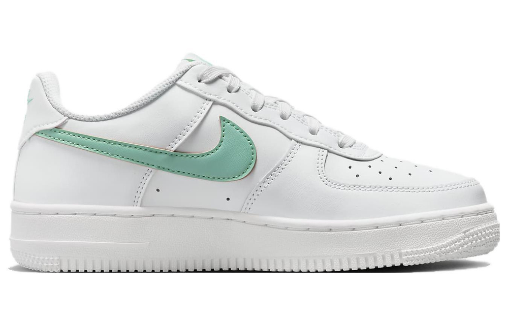 Nike Air Force 1 wear-resistant breathable low-top sneakers GS white green