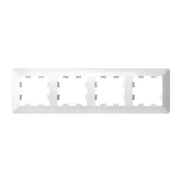 Рамка 4-м AtlasDesign Air бел./дым. бел. SE ATN220104