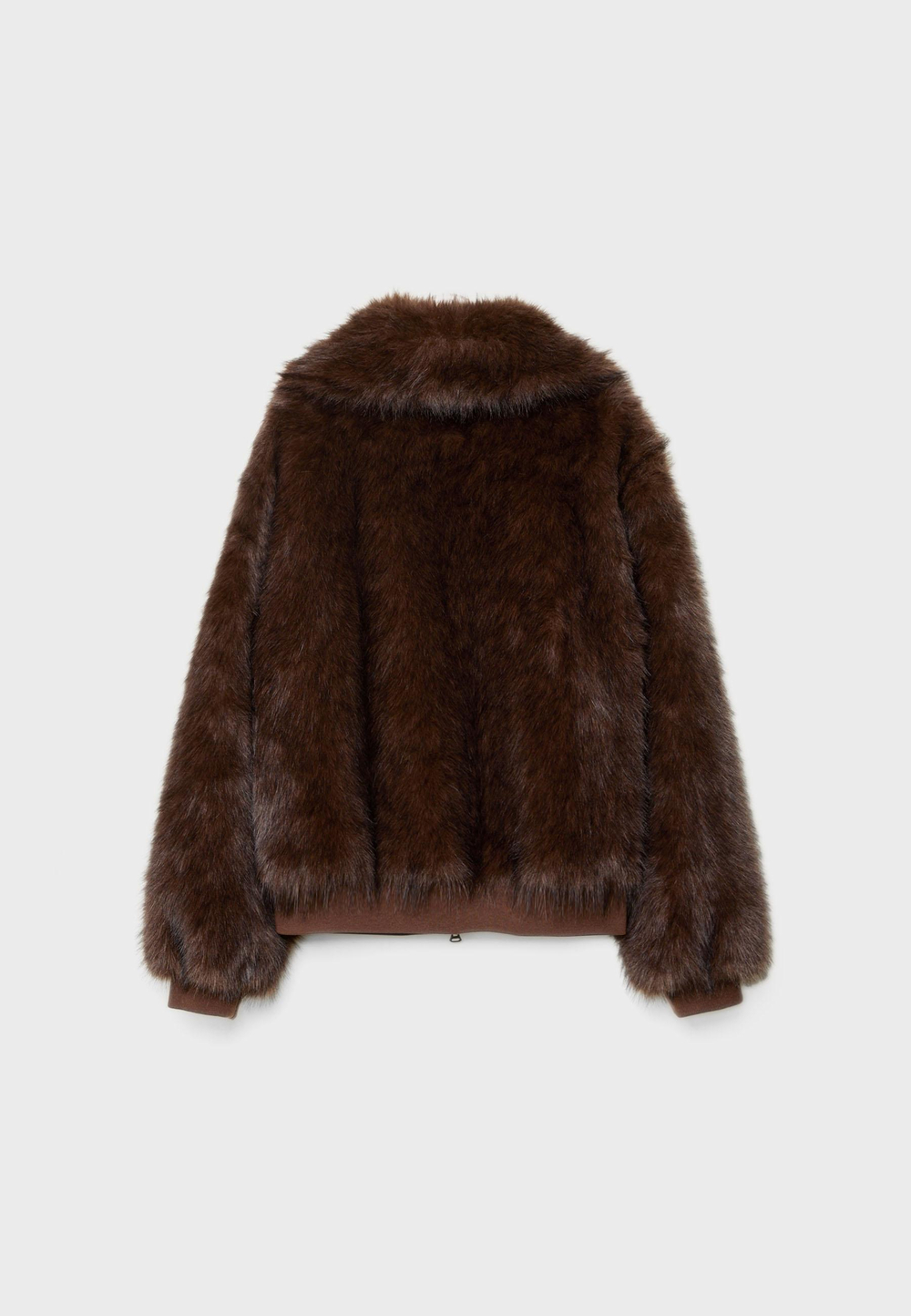 STRADIVARIUS Шуба из искусственного меха, коричневый