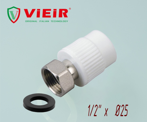 Накидная гайка ПРЯМАЯ ПП Ф25 х 1/2Г VER (320/20шт)