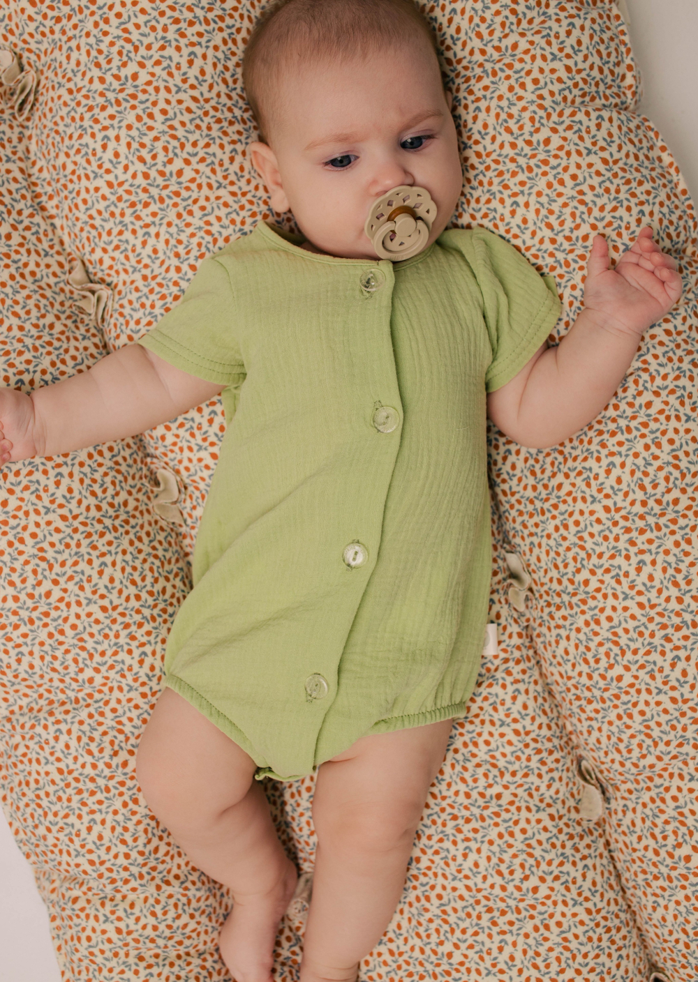 Боди из муслина, Оливка