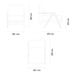 Кресло ENZA HOME PAVIA EH57460