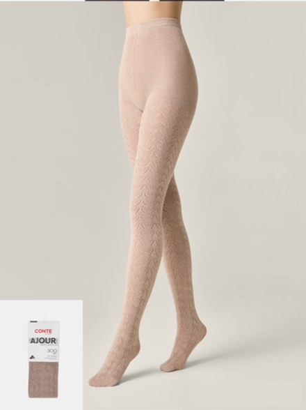 CONTE AJOUR 300 Тёплые ажурные колготки