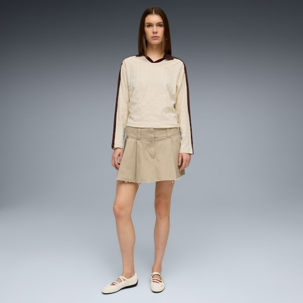 PUMA Женские кроссовки-балетки Speedcat Suede, кремовый