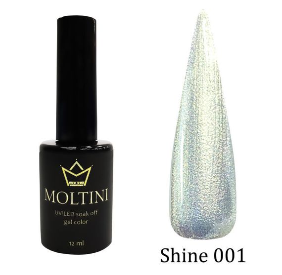 Гель-лак Moltini Shine 001, 12 ml