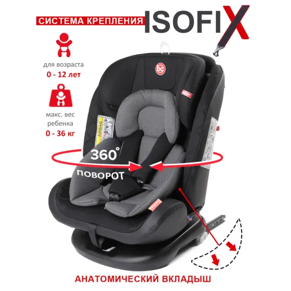 Автокресло BabyCare Shelter Isofix 0+/1/2/3 (0-36 кг)