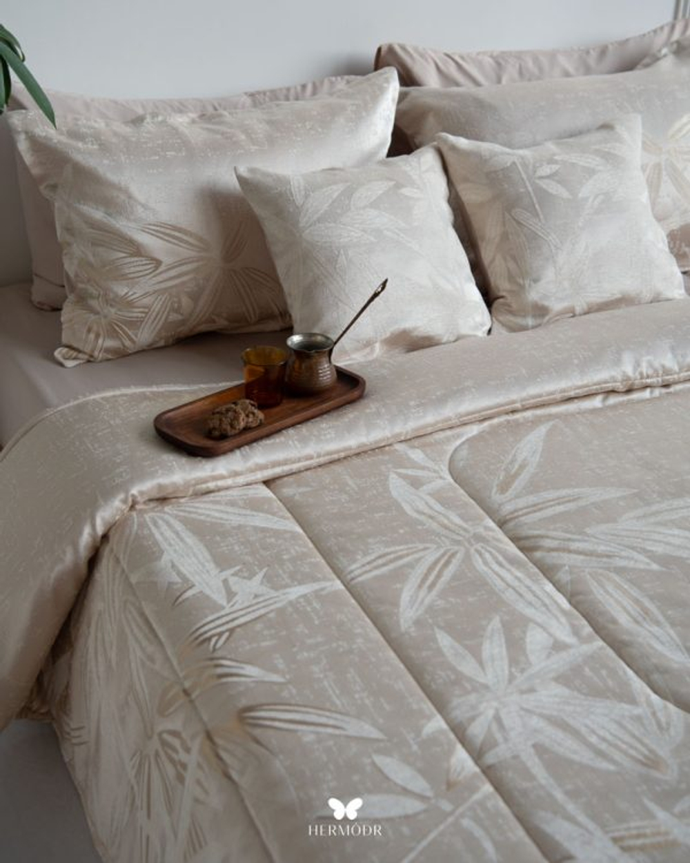 Комплект постельного белья двуспальный Konar Nescafe Hermodr 8 предметов 130220320 Иран