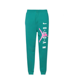 Air Jordan Fleece Joggers Sweatpants "Green Pink"