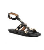 Кожаные босоножки TWINSET - черный(221TCP054)