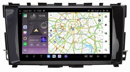 Магнитола для Nissan Teana 2014-2016 (L33) (поддержка кругового обзора) - Carmedia OL-9665 QLed+2K, Android 13, TS20, CarPlay, 4G SIM-слот