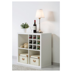 IKEA KALLAX  (ИКЕА КАЛЛАКС)  -  Вставка для бутылки, белая, 33x33 см