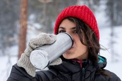 Термокружка Klean Kanteen TKWide Cafe Cap 16oz (473 мл) Brushed Stainless