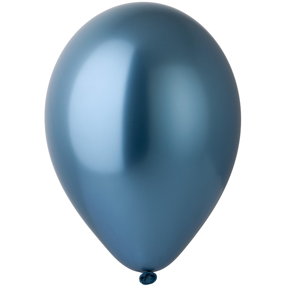 Шар латексный Хром 13 см (Синий)