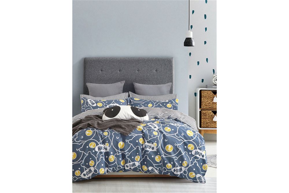 Постельное белье GoodNight Сатин Делюкс 906 с компаньоном дуэт (с нав. 50х70)