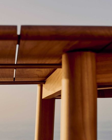 Раздвижной стол Turqueta из массива тикового дерева, 220 (294) x 100 см Испания 